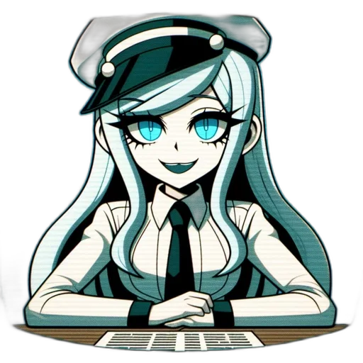 staff, robot, hat, face, pixel art, cartoon, anime, vaporwave transparent PNG cut-out