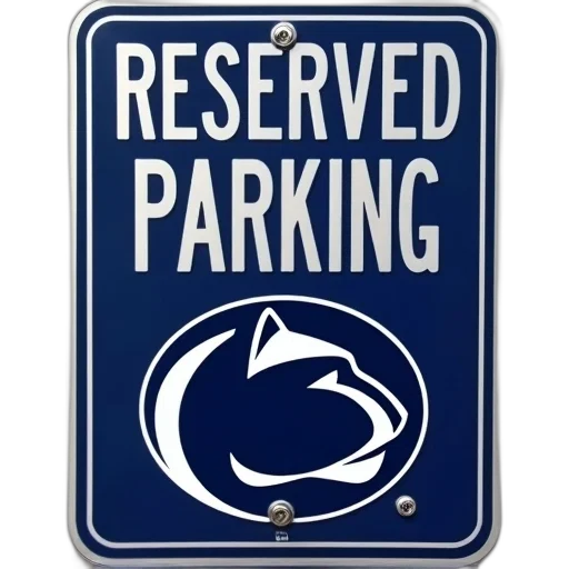 blue, white, parking, sign, words, reserved, silver, letters transparent PNG cut-out
