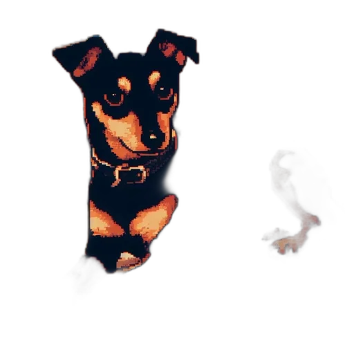 staff, animal, creature, dragon, pixel art, 3d render, photorealistic, concept art transparent PNG cut-out