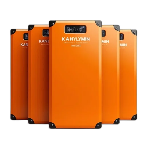 robot, set, five, orange, solar, panels, black, connectors transparent PNG cut-out