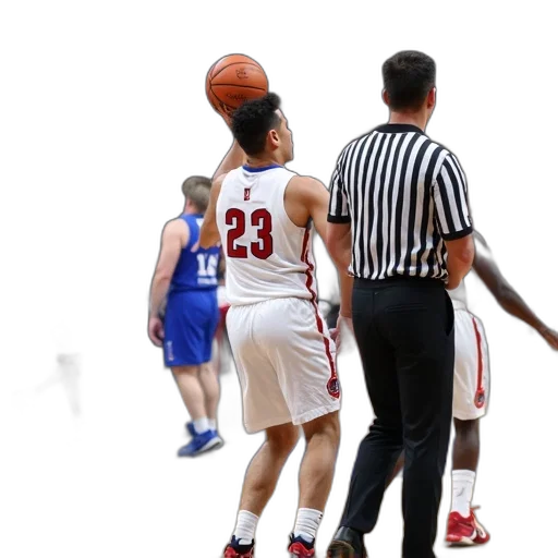 basketball, game, progress, multiple, players, court, one, player transparent PNG cut-out