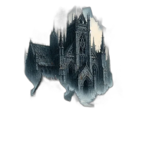 dragon, building, crown, robot, concept art, fantasy art, watercolor, 3d render transparent PNG cut-out