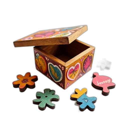 furniture, jewelry, colorful, wooden, puzzle, box, various, shapes transparent PNG cut-out