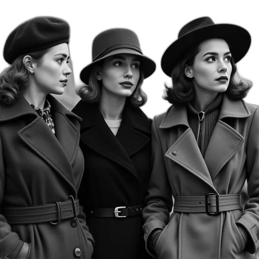 hat, jacket, photorealistic, concept art, black, white, photograph, three transparent PNG cut-out