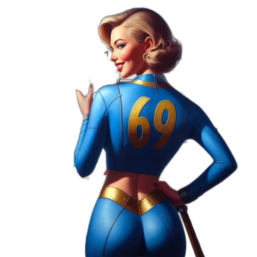 comic book art, concept art, cartoon, fantasy art, woman, stands, front, calendar transparent PNG cut-out