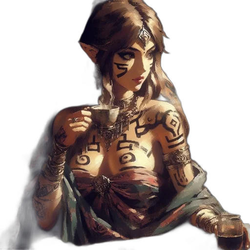 jewelry, dress, face, mask, fantasy art, concept art, pixel art, comic book art transparent PNG cut-out