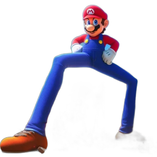 creature, animal, robot, weapon, 3d render, concept art, photorealistic, mario transparent PNG cut-out
