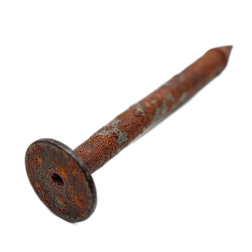 staff, weapon, sword, umbrella, rusty, nail, brown, weathered transparent PNG cut-out