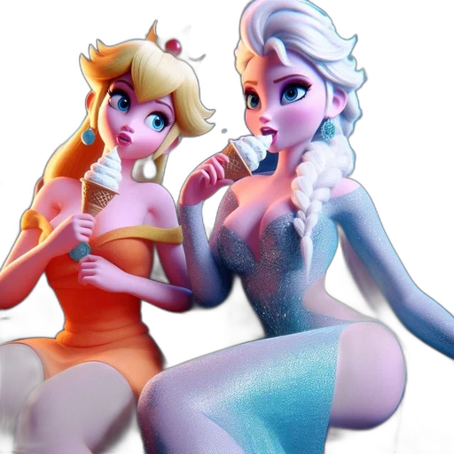 3d render, concept art, fantasy art, vaporwave, underwater, snow, neon lights, fire transparent PNG cut-out