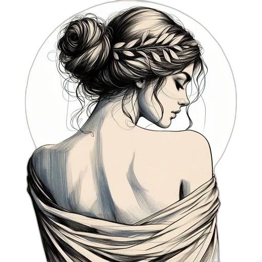 dress, jewelry, crown, fantasy art, pencil sketch, photorealistic, watercolor, monochrome transparent PNG cut-out