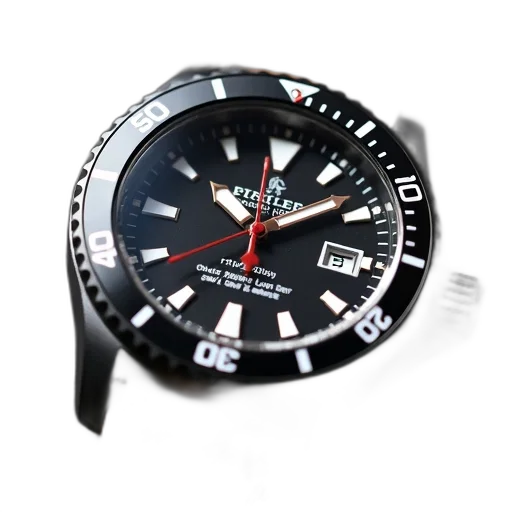 jewelry, 3d render, photorealistic, close-up, image, wristwatch, black, brown transparent PNG cut-out