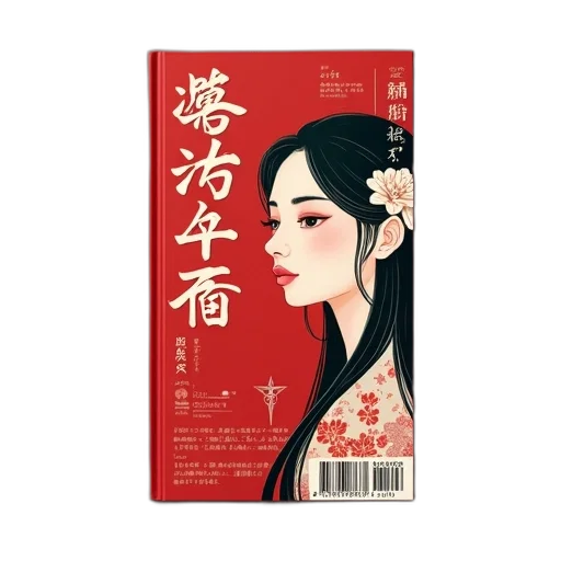 fantasy art, concept art, photorealistic, anime, rain, red, book, cover transparent PNG cut-out