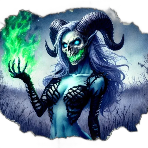 mask, creature, staff, fantasy art, concept art, comic book art, pixel art, blue transparent PNG cut-out
