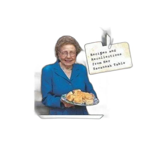 food, jewelry, cookbook, cover, featuring, elderly, woman, blue transparent PNG cut-out