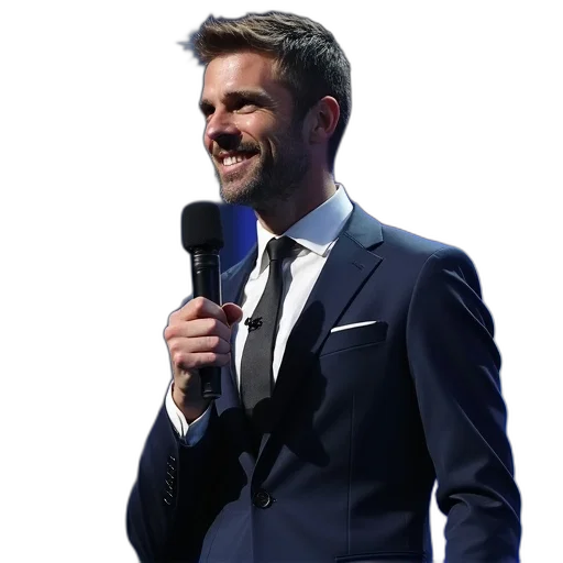 jacket, staff, face, champions transparent PNG cut-out