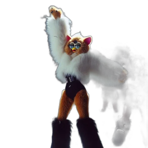 staff, creature, animal, jacket, concept art, fantasy art, 3d render, watercolor transparent PNG cut-out