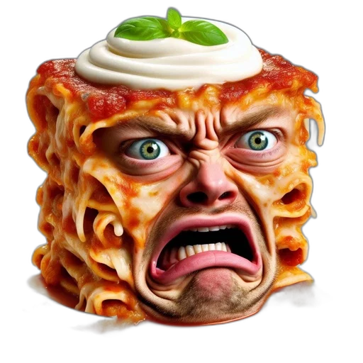 food, face, creature, animal, 3d render, photorealistic, concept art, pixel art transparent PNG cut-out