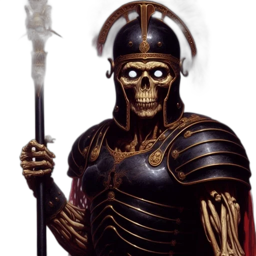 staff, sword, mask, robot, concept art, fantasy art, pixel art, photorealistic transparent PNG cut-out
