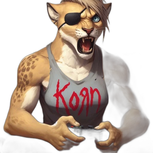 fantasy art, concept art, pixel art, watercolor, anthropomorphic, feline, character, mix transparent PNG cut-out