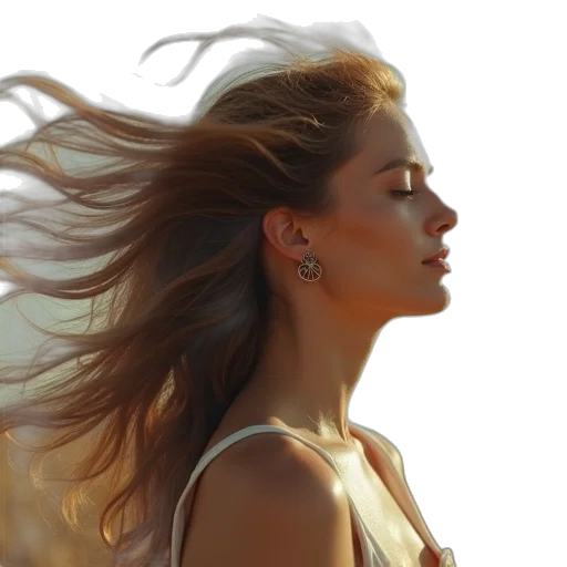 hair, jewelry, crown, face transparent PNG cut-out