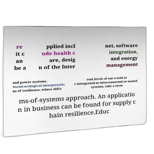 slide, presentation, discussing, application, resilience, various, fields, such transparent PNG cut-out