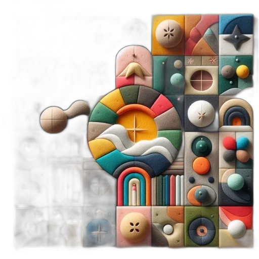 furniture, face, concept art, photorealistic, 3d render, fantasy art, outer space, earth tones transparent PNG cut-out