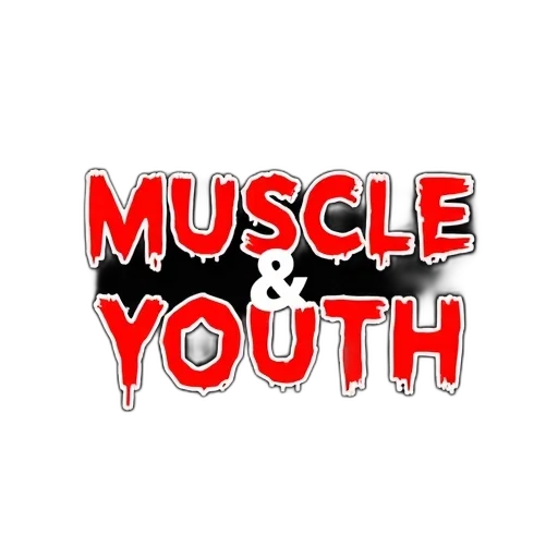 image, features, text, muscle, youth, bold, red, font transparent PNG cut-out