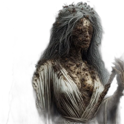 dress, concept art, fantasy art, photorealistic, comic book art, anthropomorphic, being, human transparent PNG cut-out