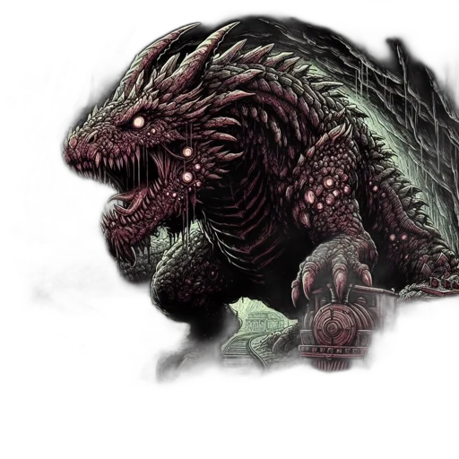dragon, creature, animal, concept art, fantasy art, pixel art, photorealistic, menacing transparent PNG cut-out