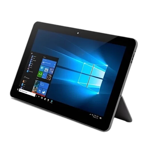 tablet, computer, black, screen, displaying, windows, desktop, various transparent PNG cut-out