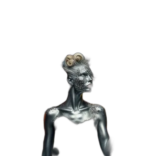 mask, jewelry, face, creature, 3d render, concept art, photorealistic, comic book art transparent PNG cut-out