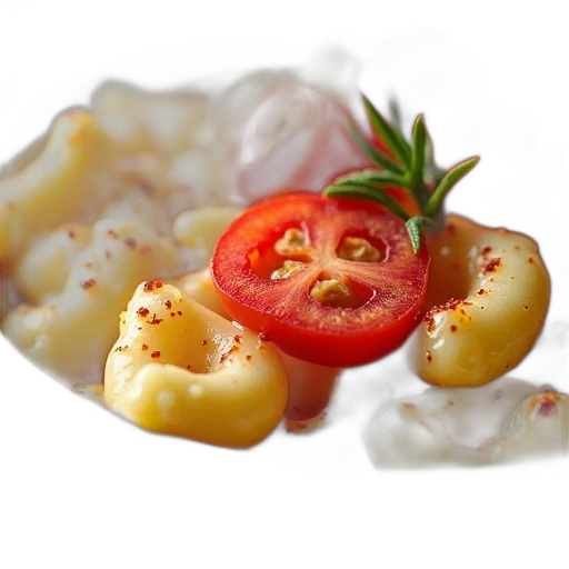 food, crown, photorealistic, 3d render, close-up, view, dish, filled transparent PNG cut-out