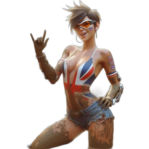 staff, concept art, fantasy art, cyberpunk, comic book art, animated, female, character transparent PNG cut-out