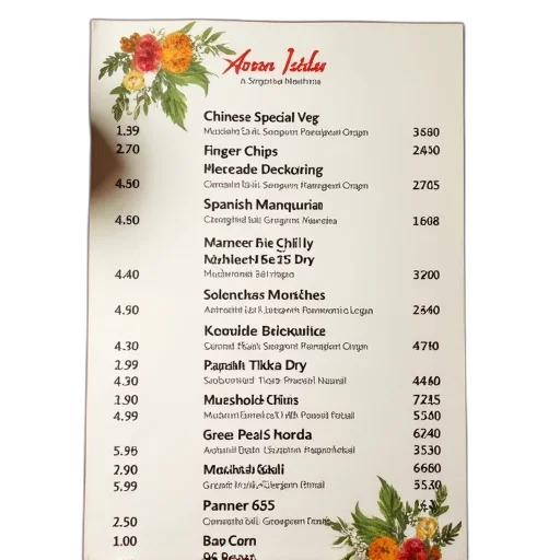 food, staff, menu, variety, dishes, listed, foreign, script transparent PNG cut-out