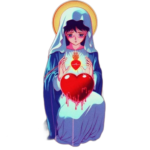 dress, pixel art, concept art, 3d render, vaporwave, solemn, young, girl transparent PNG cut-out