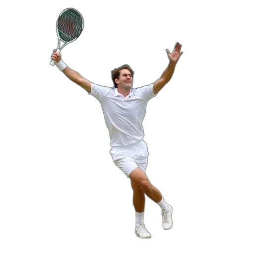 tennis, player, celebrating, serve transparent PNG cut-out