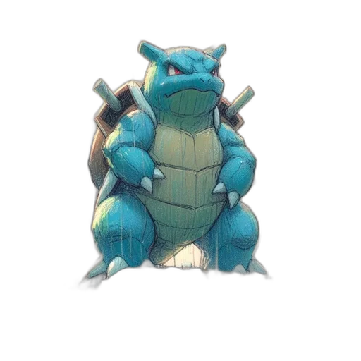 dragon, animal, creature, staff, concept art, 3d render, pixel art, watercolor transparent PNG cut-out