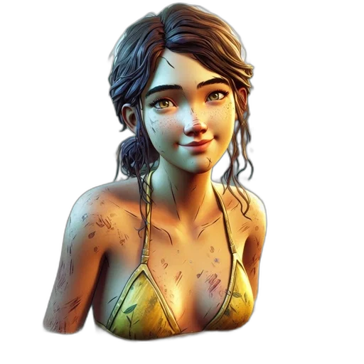 face, jewelry, dress, concept art, fantasy art, photorealistic, 3d render, golden transparent PNG cut-out