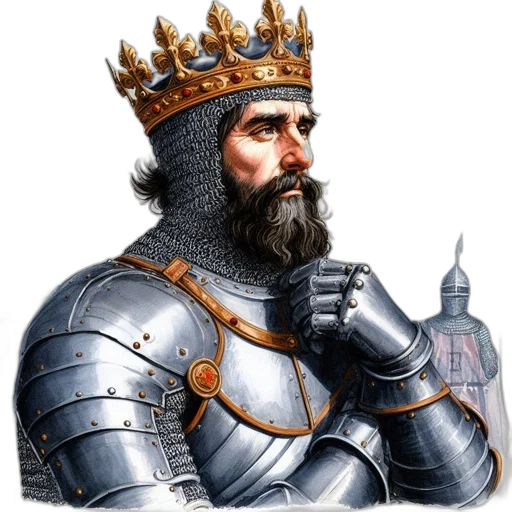 crown, sword, photorealistic, concept art, fantasy art, medieval, knight, jeweled transparent PNG cut-out