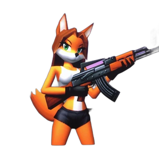 weapon, animal, staff, concept art, 3d render, pixel art, vaporwave, anthropomorphic transparent PNG cut-out