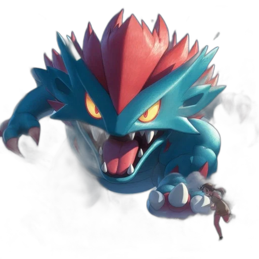 dragon, creature, staff, animal, concept art, fantasy art, pixel art, 3d render transparent PNG cut-out