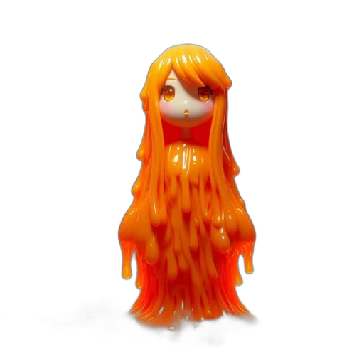 hair, dress, creature, staff, 3d render, concept art, fantasy art, pixel art transparent PNG cut-out