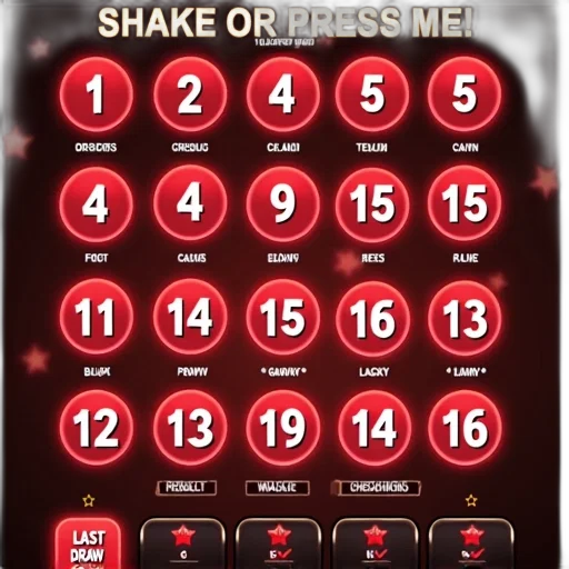 digital, screen, displaying, game, title, shake, press, lucky transparent PNG cut-out