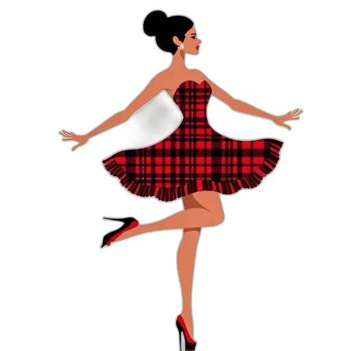 dress, cartoon, concept art, pixel art, 3d render, red, stylized, illustration transparent PNG cut-out