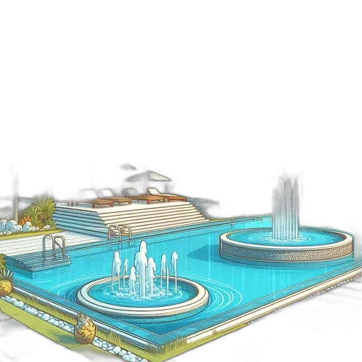 3d render, concept art, photorealistic, luxurious, modern, home, boasts, two transparent PNG cut-out