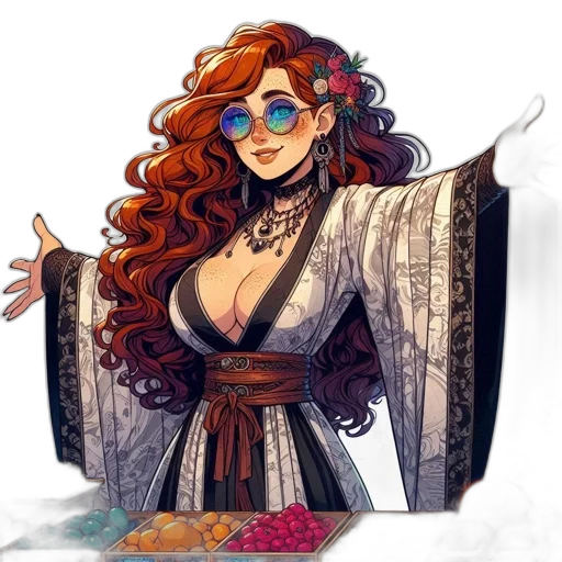 dress, fantasy art, concept art, pixel art, comic book art, fire, dark, colorful transparent PNG cut-out