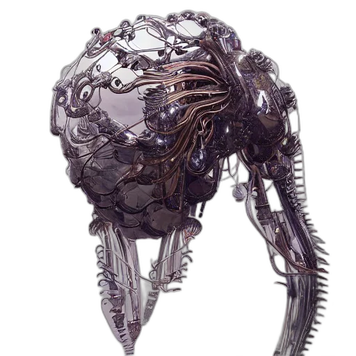 robot, jewelry, mask, creature transparent PNG cut-out