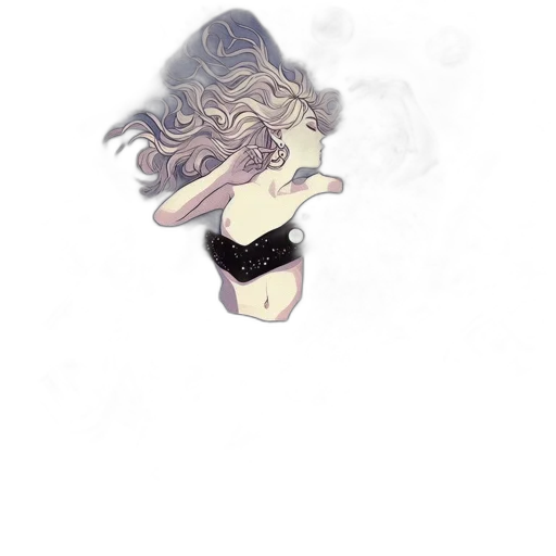 mask, hair, hat, face, watercolor, concept art, pixel art, fantasy art transparent PNG cut-out