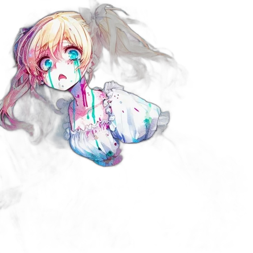 mask, dress, face, creature, anime, watercolor, pixel art, concept art transparent PNG cut-out