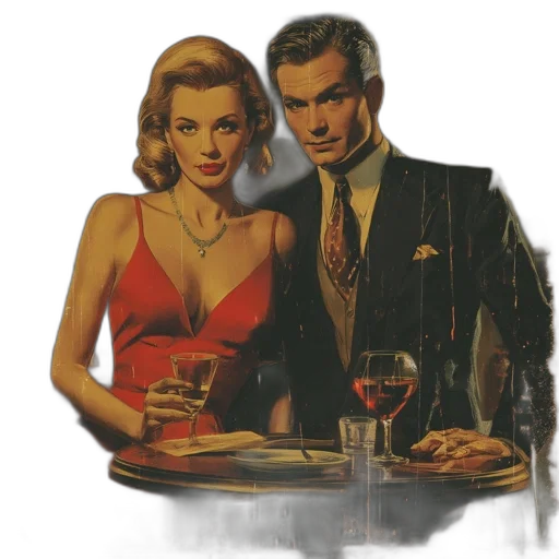 jewelry, dress, food, umbrella, comic book art, concept art, photorealistic, oil painting transparent PNG cut-out